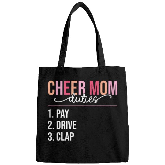 Cheer Mom Pay Drive Clap Funny Cheer Mama Mothers Day Women Bags