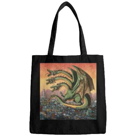 Dragon Pet King Ghidorah Art Sunset Japanese Kids Men Bags