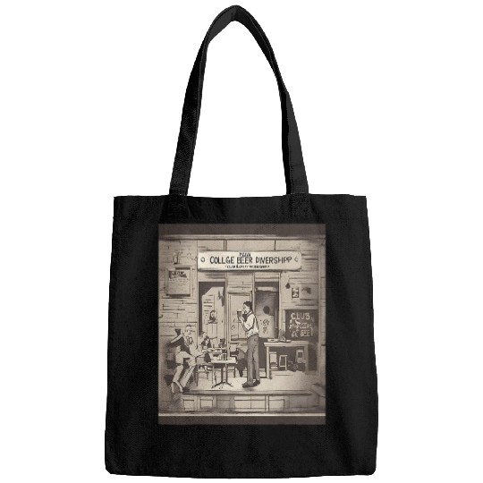 Beer Fun College Club Pizza And Beer Membership Drive Sketch Bags