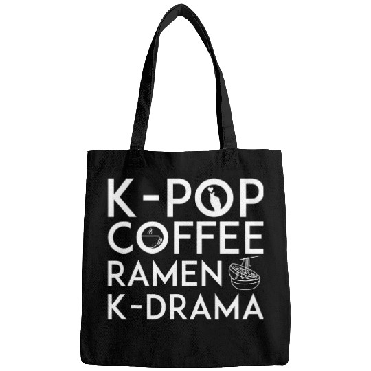 Coffee Fun K Pop Coffee Ramen K Drama Korean Hangul Saranghae Fandom Bags