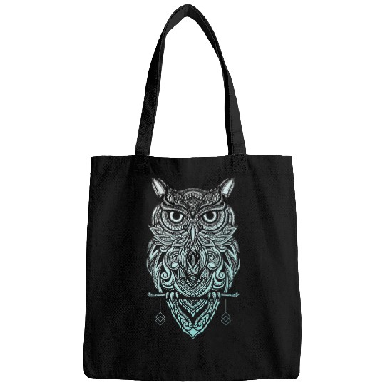Owl Pet Paisley Henna BoHo Bohemian Geometric Owl Bags