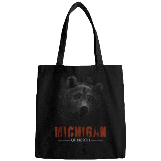 Bear Pet Black Bear Mens Womens Upper Peninsula Michigan Up North Bags