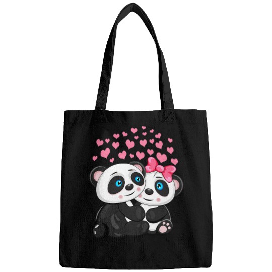 Panda Pet Couple Valentines Day Love Matching Gift Idea Bags