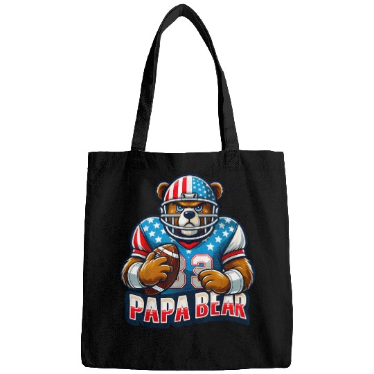 Bear Pet Papa Bear Fathers Day Gift Patriotic Proud bests Dad 11 Bags