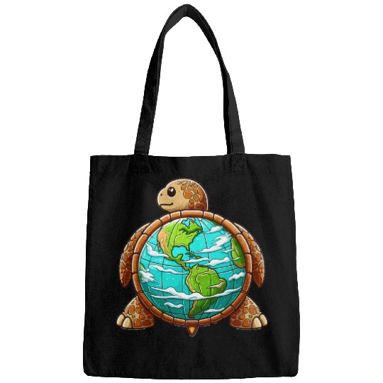 Turtle Pet Earth Day 2024 Restore Earth Sea Turtle Art Planet 4 Bags