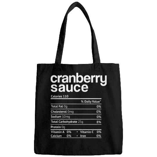 Cranberry Sauce Nutrition Funny Thanksgiving Christmas food Bags