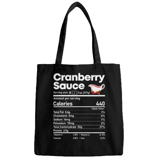 Cranberry Sauce Nutrition Facts Thanksgiving Christmas Food Bags