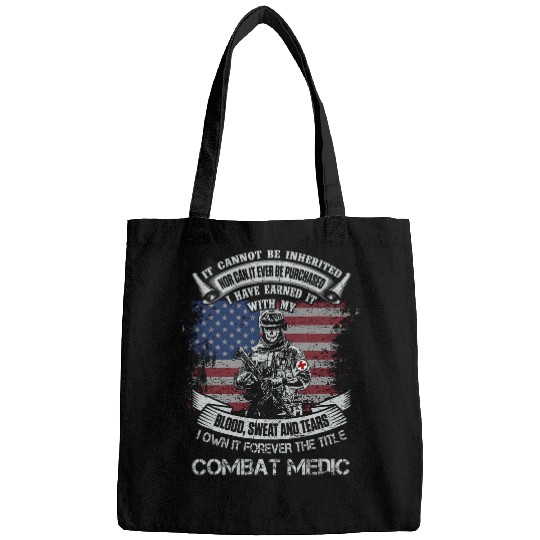 Own Forever The Title Combat Medic Flag American USA Bags