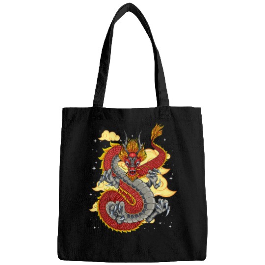 Chinese Dragon Japanese Art Tokyo Dragon Asia Tattoo Style 9 Bags