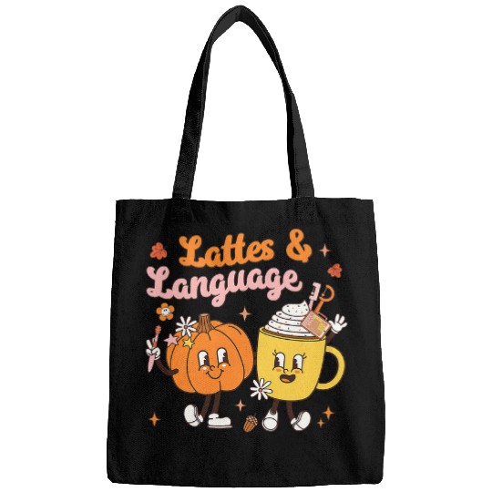 Coffee Fun Cute Lattes Language Coffee Pumpkin Speech Therapy Autumn Bags