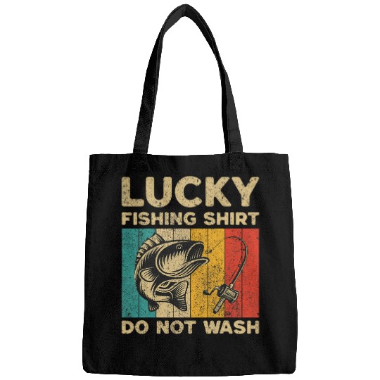 Funny vintages Fishing Jokes Mens Womens Fisherman Bass Fish 5 Bags