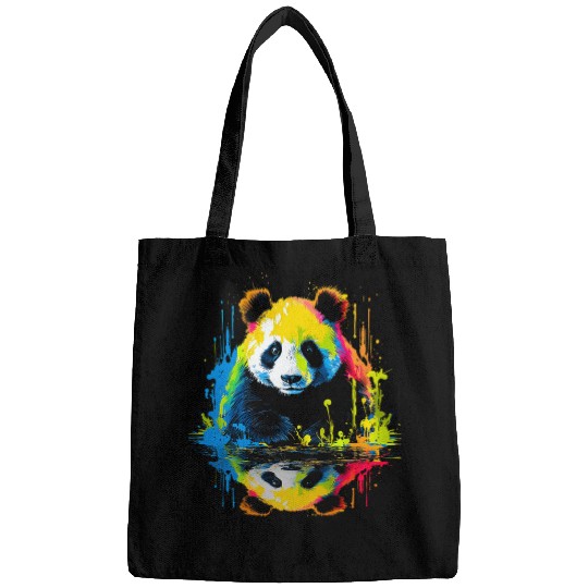 Panda Pet Colorful Animal Zoo Artwork Panda Bags