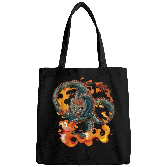 Dragon Pet Chinese dragon Fires s Japanese Dragon Flame for Gamer Bags