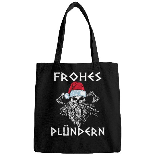 Merry Plundering Valhalla Viking Christmas Outfit Bags