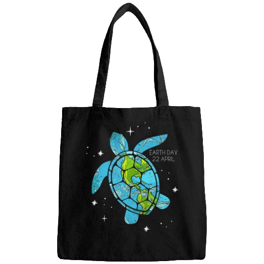 Turtle Pet Earth Day Restore Earth Sea Turtle Art Save the Planet 2 Bags