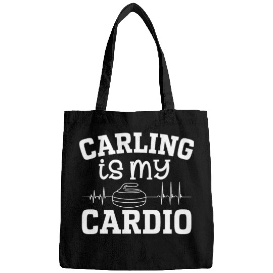 Curling is my cardio curler Winter ice Sports lover Curling Bags