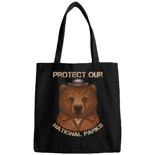 Bear Pet Protect Our National Parks Outdoor Bear Environmentalist 2 Bags