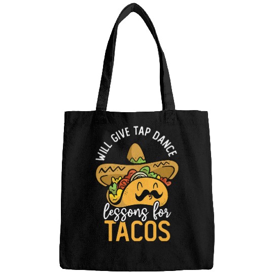 Tap Dancing Taco Lover Taco Bar Tap Dance Teacher Tap Dancer Bags