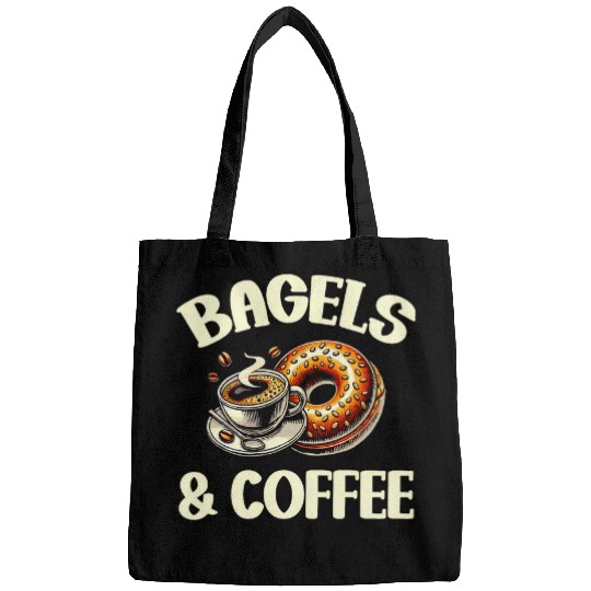 Coffee Fun Bagels Coffee Bagel Lover Bakery Bags