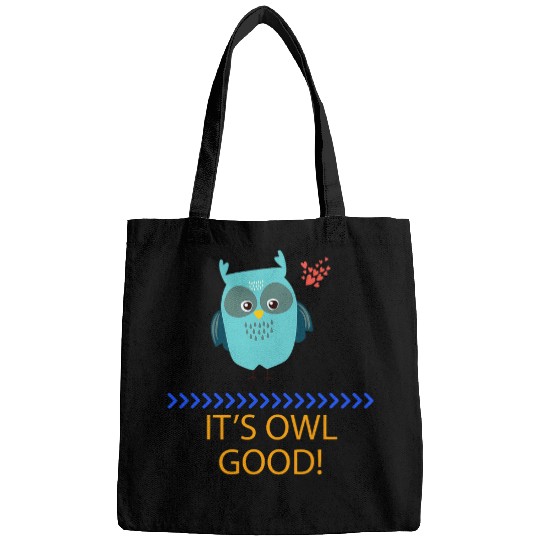 Discover Owl Pet It s Owl Good Owl Lover Funny Humor Graphic Bags