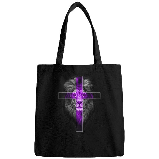 Lion Pet Purple Lion Faith Purple Overdose Awareness Support Squad Bags