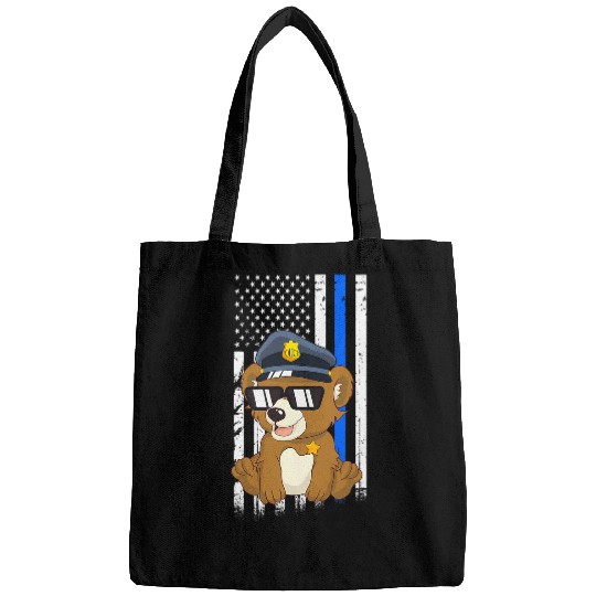 Police Job Bear Back the Blue Law Enforcement Appreciation Bags