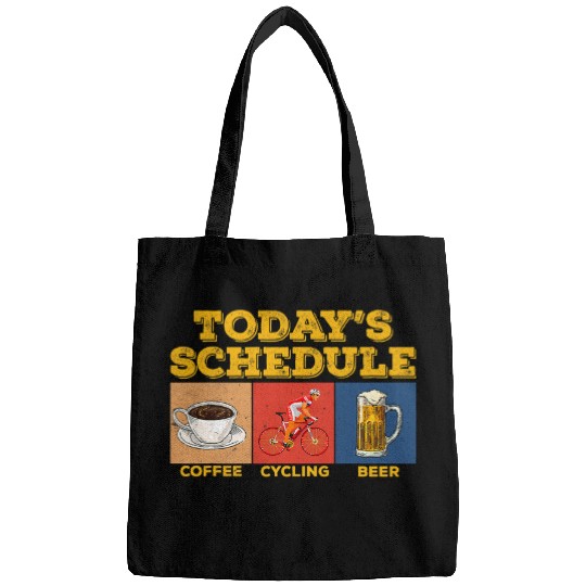 Beer Fun todays schedule coffee cycling beer cycle Bags