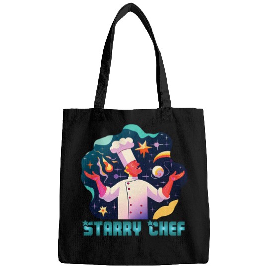 Celestial Cuisine Starry Chef Design Culinary Creativity Bags