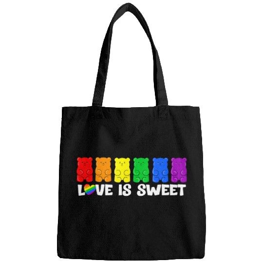 Bear Pet Pride Month Gummy Bear LGBTQ Gay Pride Rainbow Flag Bags