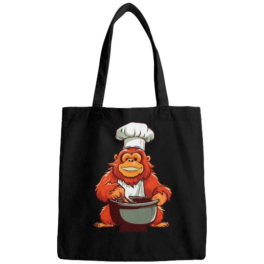 Orangutans Hobby Chef Cooking Monkey Jungle Bags