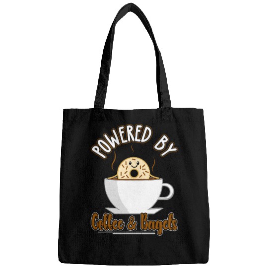 Coffee Fun Bagel Breakfast Brunch Bagel Bags