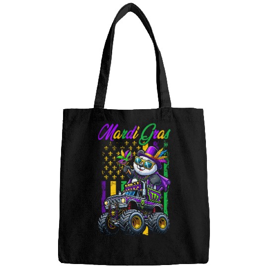 Panda Pet Mardi Gras Panda Sunglasses On Monster Truck Beads Masked Bags