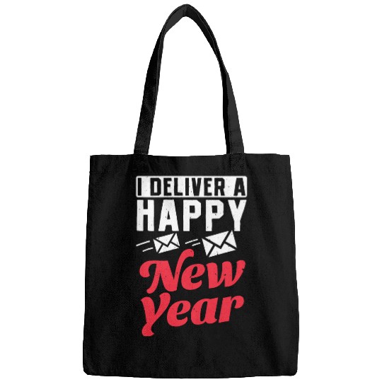 Postal Worker Mailman I Deliver A Happy New Year Bags
