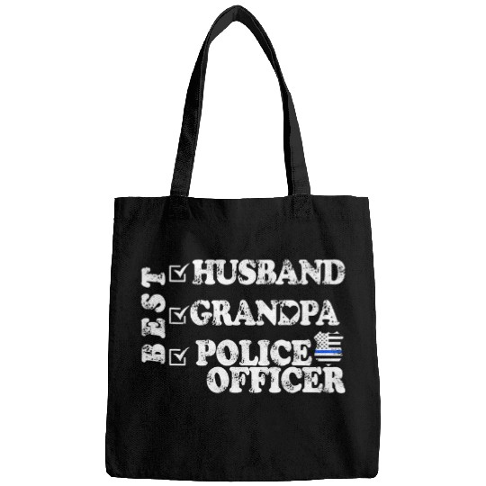Police Job bests Husband Grandpa Police Officer law Enforcement Bags