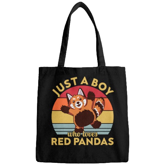 Panda Pet Just a Boy who loves Red Pandas 3 Bags