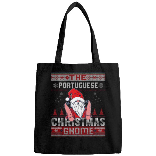 portuguese christmas gnome matching family ugly Bags