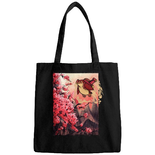 Penguin Pet FLY OVER SAKURA CHERRY BLOSSOM IN ARTISTIC FORM Bags