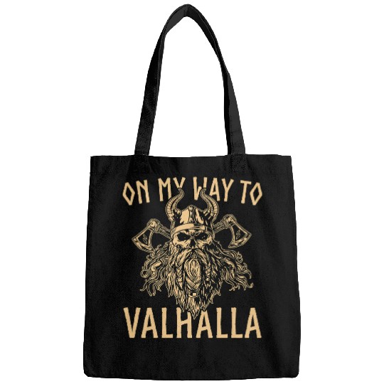 Mens Norse Mythology On My Way To Valhalla Viking Bags