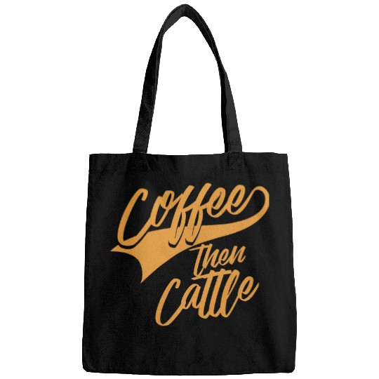Coffee Fun Then Cattle Farming Farmer Gift Idea for Cow Farm Bags