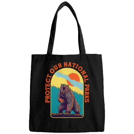 Bear Pet Protect Our National Parks Roaring Grizzly Bear Bags
