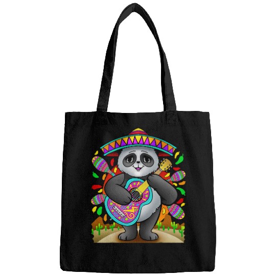 Panda Pet Cinco de Mayo Panda Bear Mexican Bags