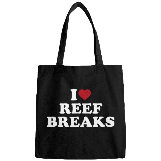 I Love Reef Breaks Beach Ocean Surfboard Surfer Bags