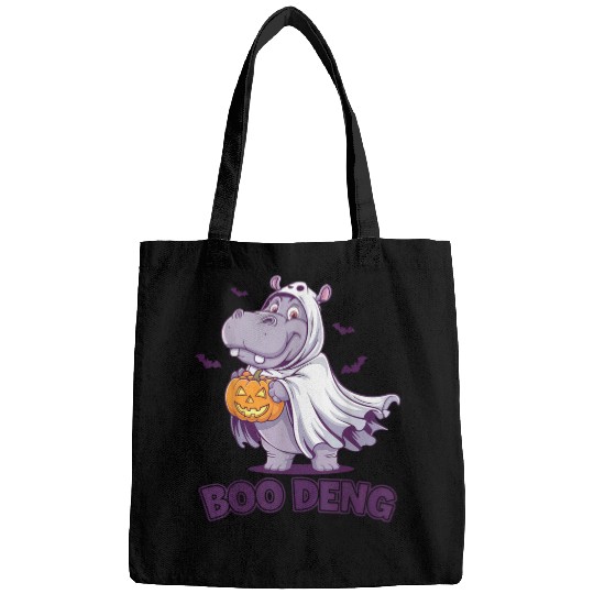 Hippo Pet Moo Deng Cute Baby Pygmy Hippo Funny Moo Deng Halloween 2 Bags