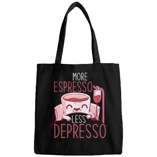 Coffee Fun Lover More Espresso Less Depresso Bags