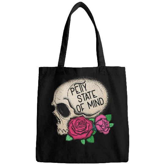 Cottagecore Rose Skull Fairy Grunge Tattoo Aesthetic Bags