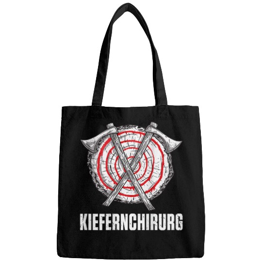 Mens Backprint jaw surgeon forest workers and lumberjacks Bags