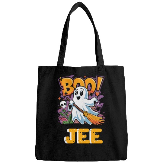Coffee Fun Boo Jee Cute Spooky Coffee ghosts Boujee Funny Halloween 1 Bags