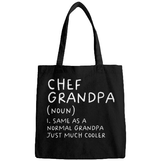Chef Grandpa Definition Funny Cooking Restaurant Culinary Bags