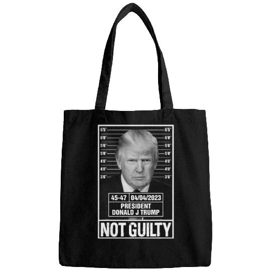 Donald Trump Police Mugshot Photo Not Guilty 4547 President 1 Bags