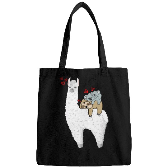 Sloth Pet Llama Lazy Sloth With Baby Koala Mama Bear Valentines Bags